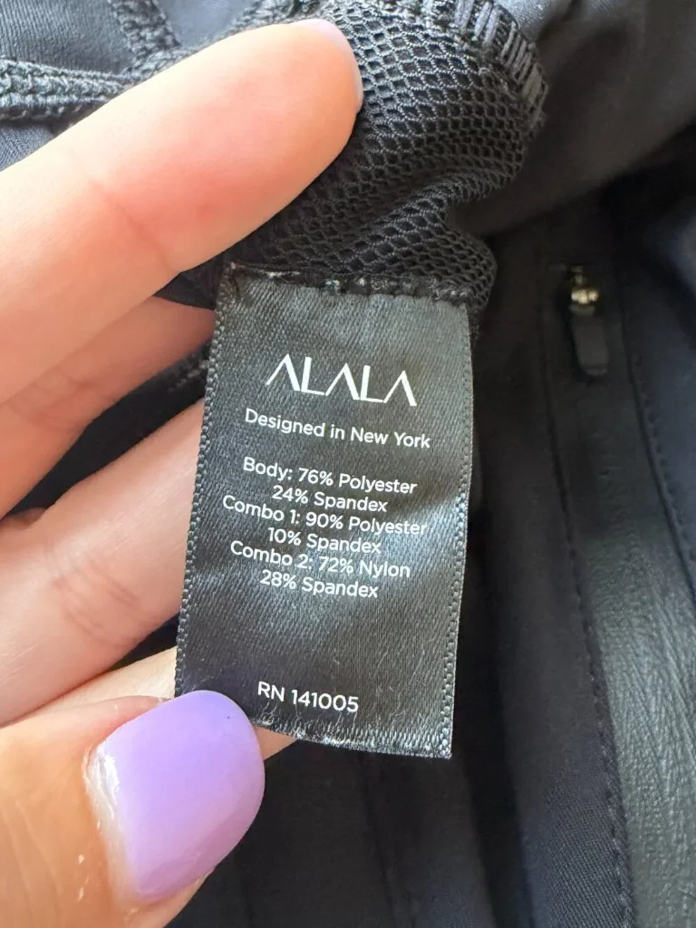 ALALA Fast Track Mesh Panel Pants in Black Size XS